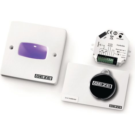 Sistema de control de acceso SecuLogic GCER 100 plateado Lector RFID IP66 de superficie / empotrado