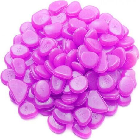 Pebbles Luminous - 200 Pièces Pierres Solaires Autoluminescentes pour Décoration de Jardin, Allées et Espaces Extérieurs