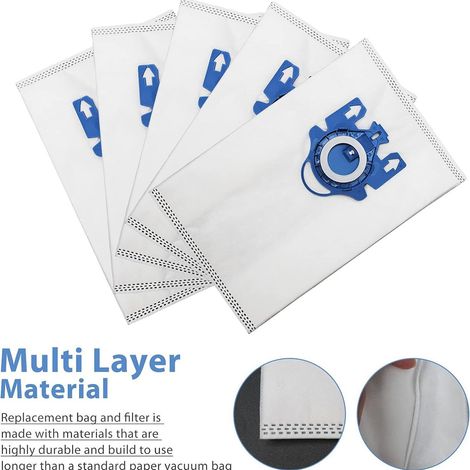 5 sacchetti per aspirapolvere Miele GN Hyclean 3D S8340/C1/C2/C3 Accessori (1/5)