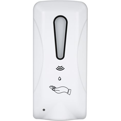 Dispensador de jabón automático mural sin contacto, 1000 ml, doble dosificación, doble fuente de alimentación.