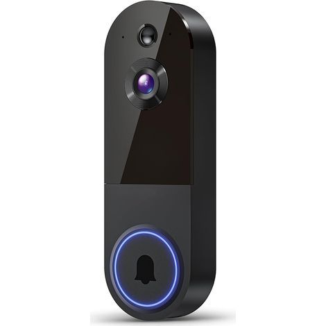 Kabellose Video-Türklingel, nur kompatibel mit 2,4-GHz-Wi-Fi, intelligente KI-gestützte Personenerkennung, bidirektionale Kommunikation. (1/5)