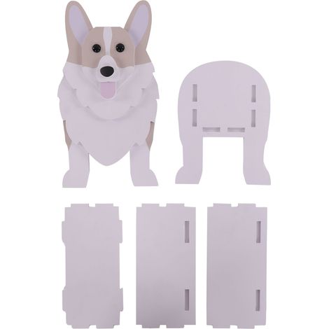Pot de fleurs mignon en forme de chien, support pour plantes de jardin, conteneur de rangement pour plantes d'intérieur et d'extérieur) (1/5)