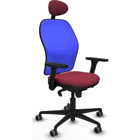 Sedia da Ufficio Piqueras y Crespo 3D036G1 Rosso Granato (1/5)