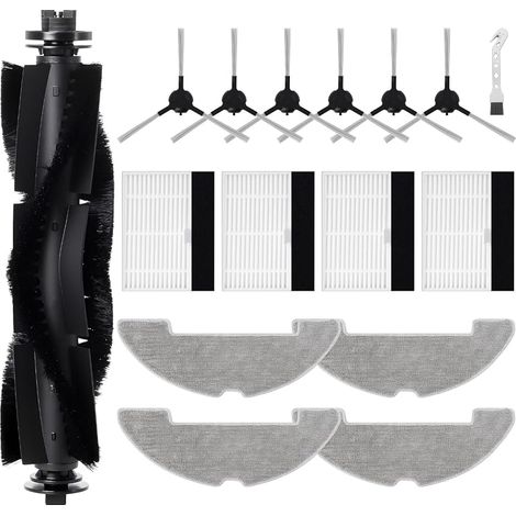 Kit di accessori per robot aspirapolvere Proscenic Q10: 1 spazzola principale, 6 spazzole laterali, 4 filtri, 4 panni, 1 spazzola per la pulizia. (1/5)