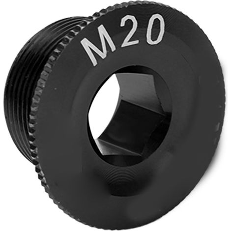 Vis de fixation M20 pour manivelles en alliage d'aluminium noir anti-corrosion (1/5)