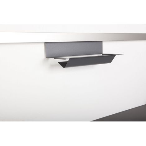 Kesseböhmer Linero MosaiQ graphitschwarz Papierrollenhalter unten von SOTECH