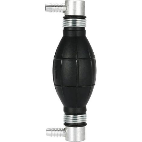 Pompe à Main Essence en Caoutchouc - Poire d'Amorçage Carburant pour Voitures, Motos et Bateaux 10mm(Noir) (1/4)