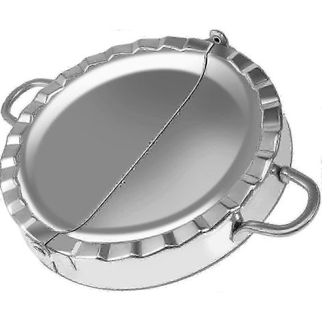 Presse à empanadas en acier inoxydable de 15 cm (6 pouces) - Grand outil de pâtisserie pour chaussons et empanadas