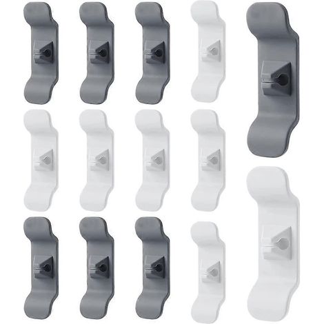 Organisateur de câbles, enrouleur de câble en 14 pièces pour appareils électroménagers, support de câble pour appareils de cuisine, clips de câble [DB]-AquaForge (1/5)