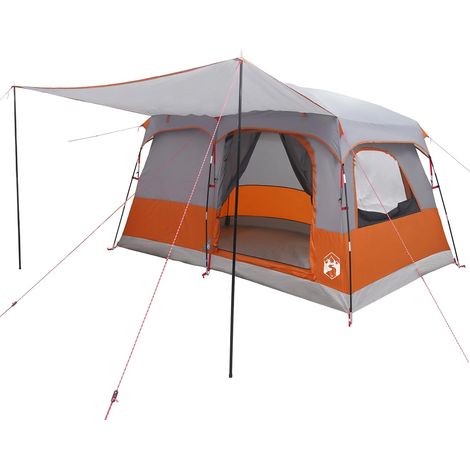 Tienda Familiar Gris y naranja 320 x 210 x 180 cm Poliéster