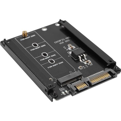 Adaptateur M.2 NGFF 22 broches vers SATA haute performance, Plug and Play, clé B (1/5)