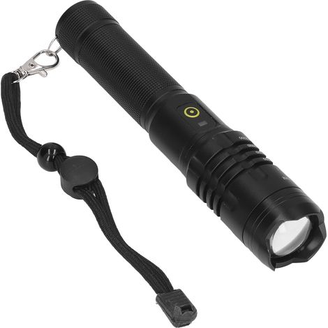 Lampe torche 5000 lm en alliage d'aluminium P50, puissante, avec zoom télescopique, étanche, idéale pour les situations d'urgence et le camping en plein air. (1/5)