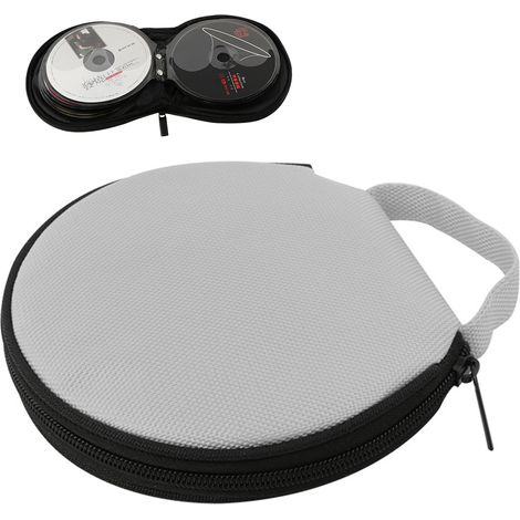 Étui de transport portable pour CD/DVD, capacité de 20 disques, étanche, compact et facile à ranger pour la voiture, la maison et les voyages. (1/5)