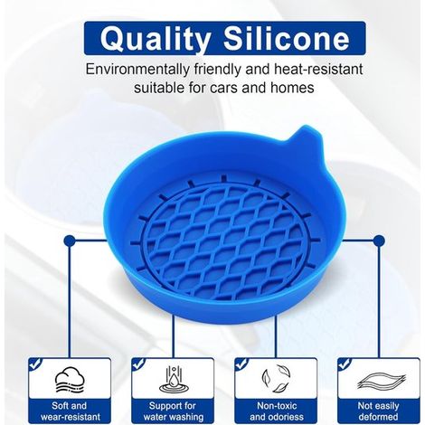 Posavasos para portavasos de coche, inserto de silicona para portavasos, portavasos universales antideslizantes, rosa (1/5)