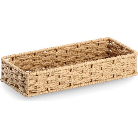 Schreibtischorganizer aus Papiergeflecht, 24 x 11 x 4,5 cm
