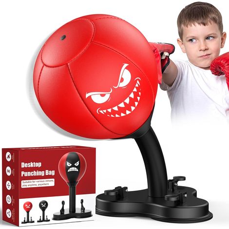 Punching-Ball de Bureau Version améliorée avec Forte Ventous (1/5)