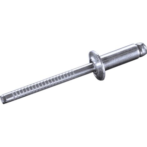 GOEBEL - 250 x Rivets aveugles 6 x 10 mm - Acier inoxydable A2 / acier inoxydable A2 - Tête plate - STANDARD - 7030160100 - ISO15983 (1/5)