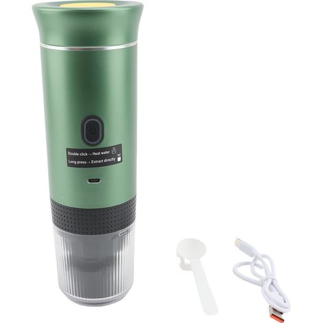 Machine café portable extraction chaude et froide – Capsule extérieur voiture voyage camping vert, cuisine (1/4)
