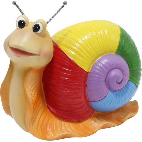 Pot à bonsaï en forme d'escargot, ornement en résine, grand format (1/5)