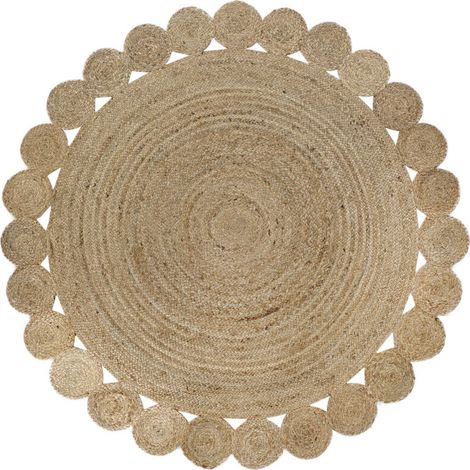 Alfombra Yute 150X150X1 2200 Gsm Natural Marron TX195653 (1/3)