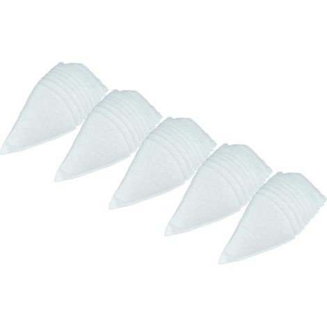 vhbw 50x Kegelfilter für Lüftungsanlage z.B. kompatibel mit Helios, Maico, Pluggit, Zehnder - Abluftfilter G4, DN 100 Weiß (1/4)