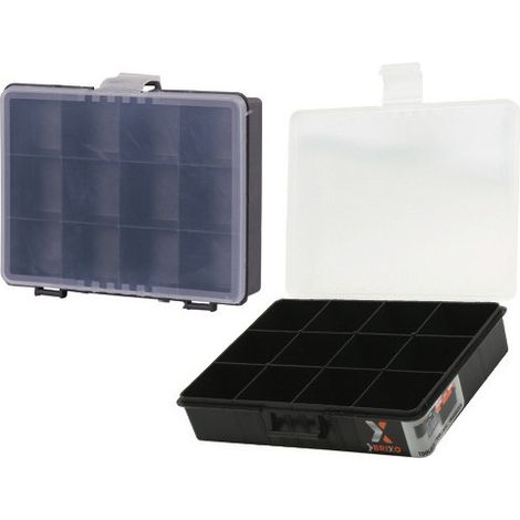 Portaminuterie Brixo 12 divisores – Dimensiones 18x13x4 cm – Tapa transparente – Brixo