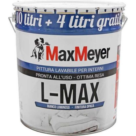Peinture blanche lavable à l'eau Max Meyer L MAX 14 litres