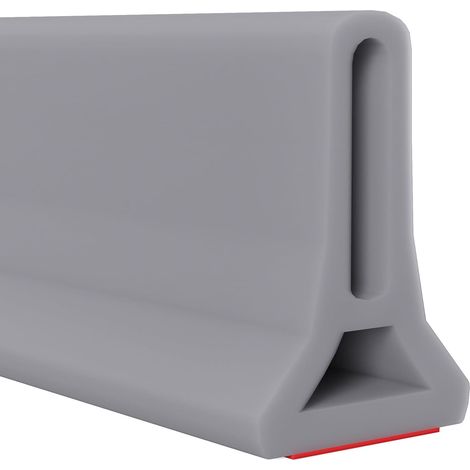Paroi de douche pliable et système de retenue de barrage pour maintenir l'eau à l'intérieur du seuil (gris, 2 m) (1/3)