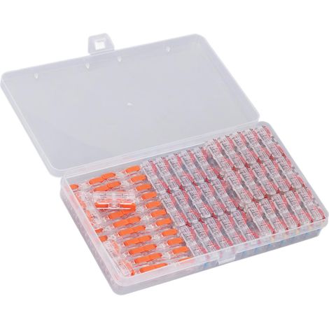 55 mini connecteurs rapides à levier avec écrou, boîtier en polycarbonate, haute conductivité, 250 V, 32 A (1/5)