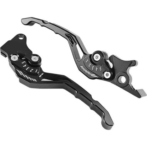 Adjustable 6-speed universal aluminum alloy clutch lever with front disc and rear drum, horn, handlebar and tow bars for motorcycles and electric vehicles (1/3)