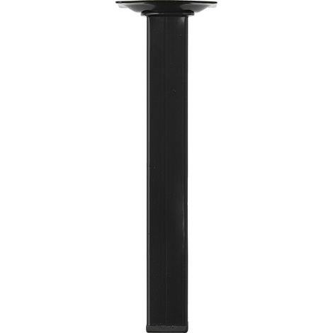 Möbelfuß Viereckig Schwarz 200 mm - pro Stück
