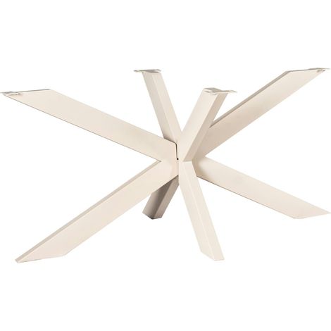 Pied de table mikado en métal sable pour tables rectangulaires / ovales de 200 à 240 cm RALF