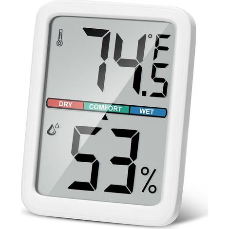 Digitales Thermometer-Hygrometer, Wandthermometer für die Innenraumfeuchtigkeit mit (1/5)