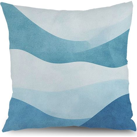 Housse de coussin carreaux rustique, décoration maison élégante,45×45cm (1/5)