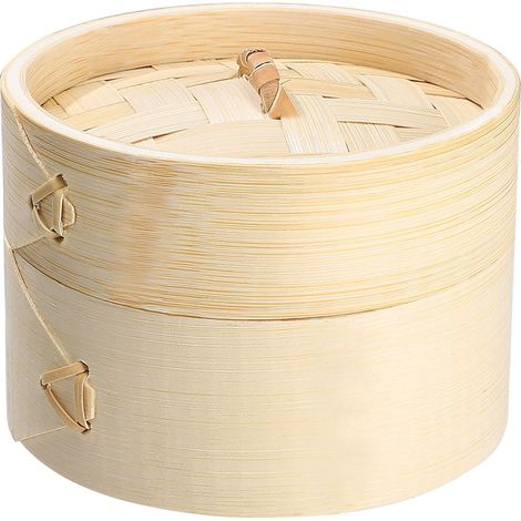 Boîte à bonbons pour cuiseur vapeur, isolation en acier inoxydable, rangement de Style chinois avec couvercle en bois (1/5)