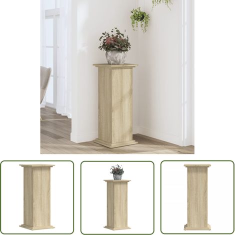 vidaXL Pflanzenständer Sonoma-Eiche 33x33x80 cm Holzwerkstoff (1/5)