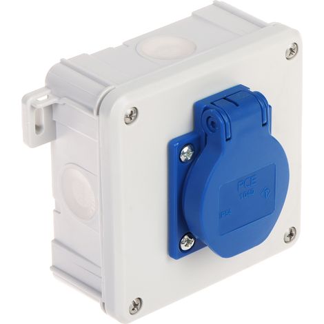 Anschlussdose mit Kabelverschraubungen 2K/98X98/GN-230/EPN 250V AC 16A IP54 Elektro-Plast (1/5)