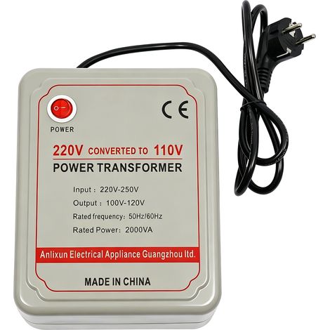 YISSALE - Werkzeug - Leistungsstarker variabler Spannungswandler Konverter Konverter Transformator zur Umwandlung von elektrischen Geräten von einer Spannung von 220V-250V in eine Spannung von 100-120 (1/5)