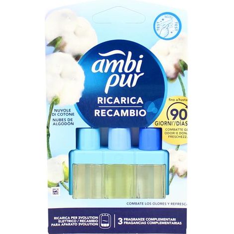 Ricariche Per Diffusore Elettrico Ambi Pur 3Volution Nubes de Algodón 20 ml (1/2)