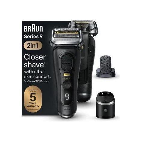 Braun Series 9 Pro+ 9590cc Rasoio Elettrico Nero (1/3)