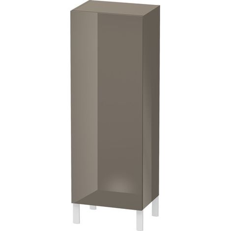 Duravit L-CUBE armadio 500x363x1320mm apertura a destra flanella grigio lucido (1/5)