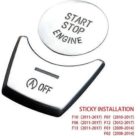 Autocollants chromés pour boutons de voiture - Accessoires intérieurs pour BMW F10 F07 F06 F20 F30 F32 F01 F02 F25 F26 - Stickers de style pour voiture (1/5)