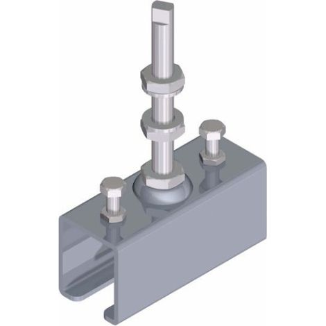 Conector rail "U" con esparrago largo CEPRO