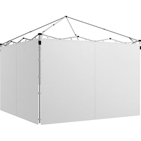 Pannelli laterali per gazebo, pannelli di ricambio per gazebo 3 x 3 m o 3 x 6 m, set da 2, bianco (1/5)