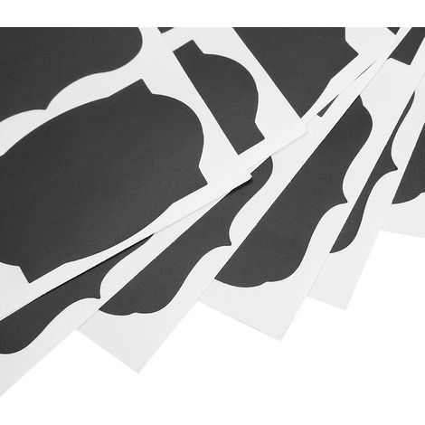 328 étiquettes adhésives imperméables effet tableau noir pour pots de fleurs et bocaux de rangement (1/5)