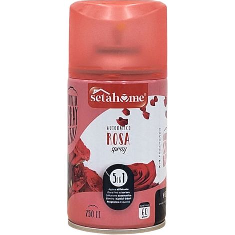 Nachfüller für automatischen Duftspender ROSE 250ml Lufterfrischer Raumspray Duftspray Raumduft Nachfüllpackung Nachfülldosen Air Freshener Automaticspray (1/5)