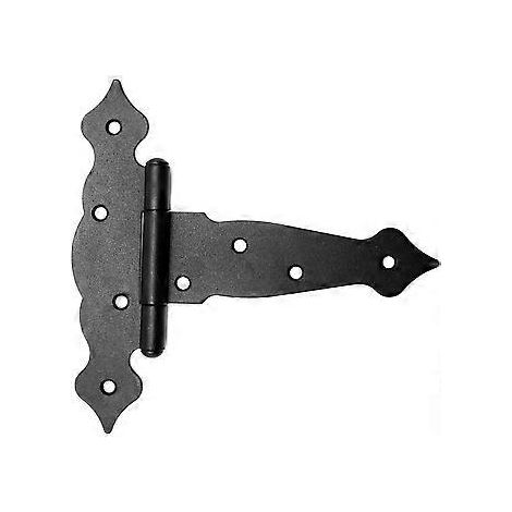 Scharnier  T-Tor-Scharnier  200 x 50 x 190 x 2,5 mm  Schmiedeeisen  Scharnier für Holz-Pooltore, automatische Hühnerstalltüren, Türschlösser, Gartentore