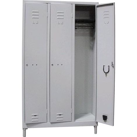 ARMADIO METALLO SPOGLIATOIO 3 POSTI L100 P35 H180CM (184A MONT)