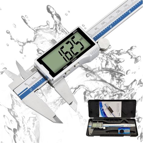 Metal Vernier Caliper Digital Caliper Large Screen Waterproof 150 Mm Caliper Measurement Tool (1/5)