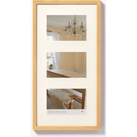 Cadre Photo Naturel 3X 10x15 cm Cadre galerie poivrons Cadre en Bois BP315H (1/5)